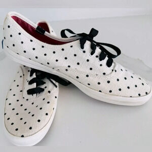 ❤️Taylor Swift KEDS ivory black polka dot ribbon sneakers heart swifty fandom 7